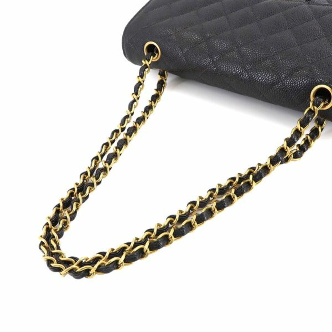 CHANEL(シャネル)の新品同様 シャネル CHANEL マトラッセ 25 チェーン ショルダー バッグ キャビアスキン ブラック A01112 ゴールド 金具 VLP 90230705 レディースのバッグ(ショルダーバッグ)の商品写真