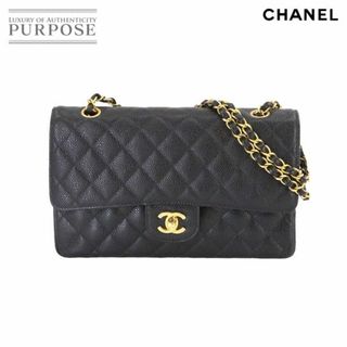 シャネル(CHANEL)の新品同様 シャネル CHANEL マトラッセ 25 チェーン ショルダー バッグ キャビアスキン ブラック A01112 ゴールド 金具 VLP 90230705(ショルダーバッグ)