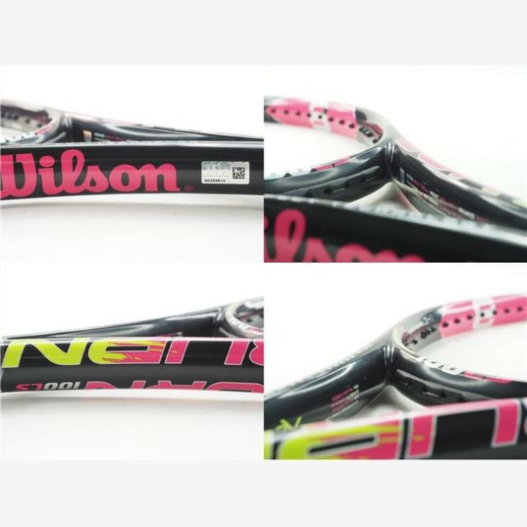 wilson(ウィルソン)の中古 テニスラケット ウィルソン バーン 100エルエス ピンク 2016年モデル (G2)WILSON BURN 100LS Pink 2016 スポーツ/アウトドアのテニス(ラケット)の商品写真