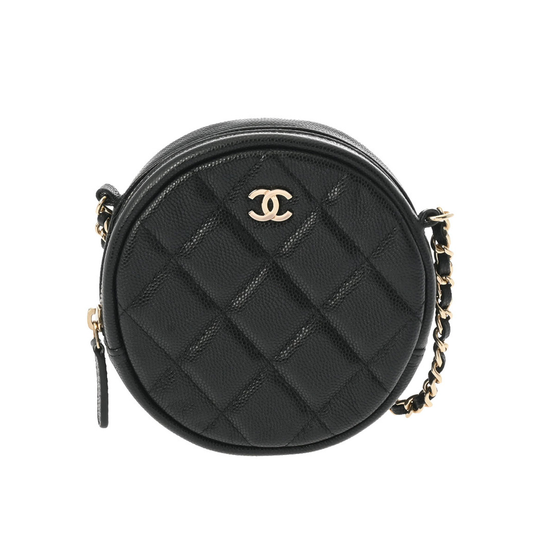 CHANEL(シャネル)の中古 シャネル CHANEL AP0245 26番台 レディース ショルダーバッグ ブラック /ゴールド金具 キャビアスキン レディースのバッグ(ショルダーバッグ)の商品写真