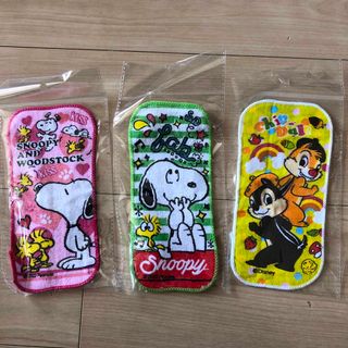 スヌーピー(SNOOPY)のポケタオル　3個まとめ売り(その他)