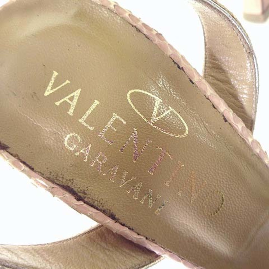 valentino garavani(ヴァレンティノガラヴァーニ)のヴァレンティノ ガラヴァーニ サンダル ハイヒール 38.5 ピンクベージュ レディースの靴/シューズ(サンダル)の商品写真