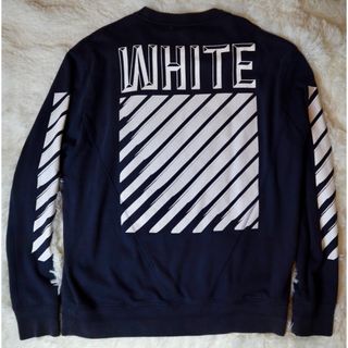 off-white オフホワイト　トレーナー　パーカー　初期型　パイル生地　美品(スウェット)