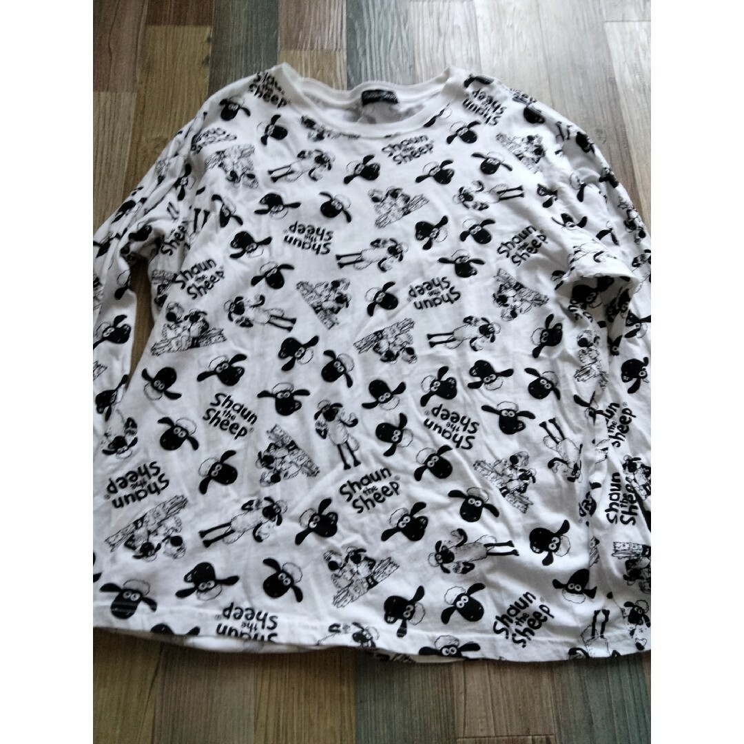 羊のショーン長袖Ｔシャツ5L レディースのトップス(Tシャツ(長袖/七分))の商品写真