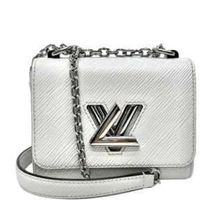 ルイヴィトン(LOUIS VUITTON)のルイヴィトン LOUIS VUITTON ツイストミニ ツイスト ミニ バッグ ショルダーバッグ エピエレクトリック ホワイト 白 シルバー金具 チェーンショルダーバッグ ダブルチェーン(ショルダーバッグ)