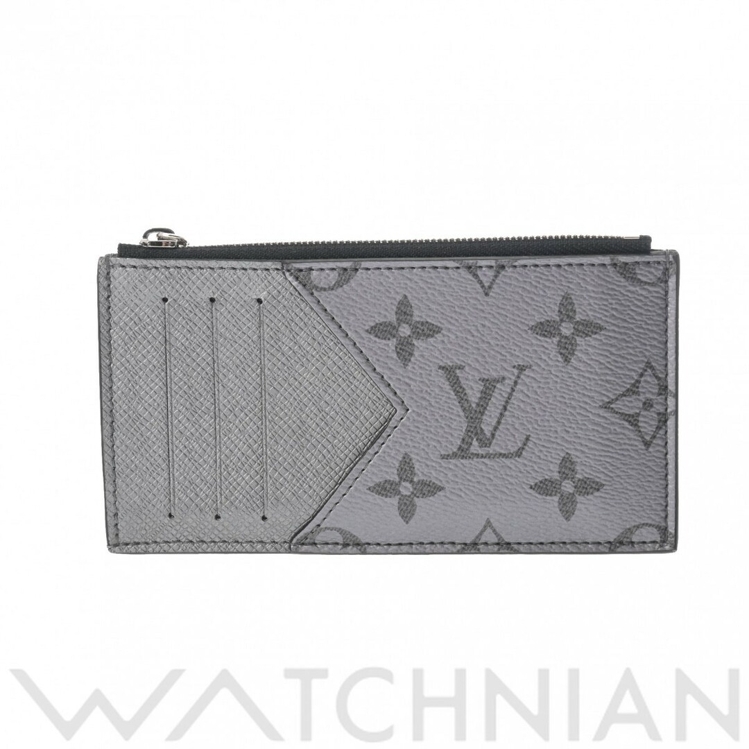 LOUIS VUITTON(ルイヴィトン)の中古 ルイ ヴィトン LOUIS VUITTON M30839 RFIDタグ(ICチップ) メンズ カードケース タイガラマ シルバー モノグラムキャンバス /タイガレザー レディースのファッション小物(パスケース/IDカードホルダー)の商品写真