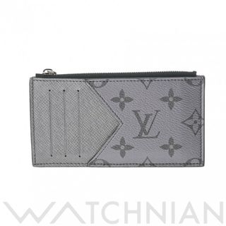 ルイヴィトン(LOUIS VUITTON)の中古 ルイ ヴィトン LOUIS VUITTON M30839 RFIDタグ(ICチップ) メンズ カードケース タイガラマ シルバー モノグラムキャンバス /タイガレザー(パスケース/IDカードホルダー)