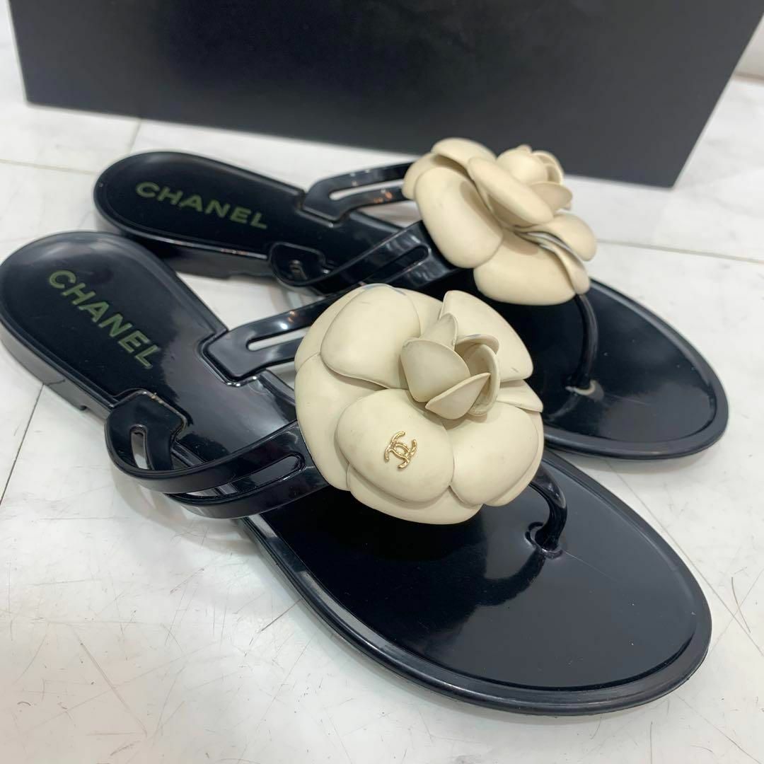 CHANEL カメリア トングサンダル ビーチサンダル size36 サンダル CHANEL カメリア トングサンダル ビーチサンダル size36 サンダル