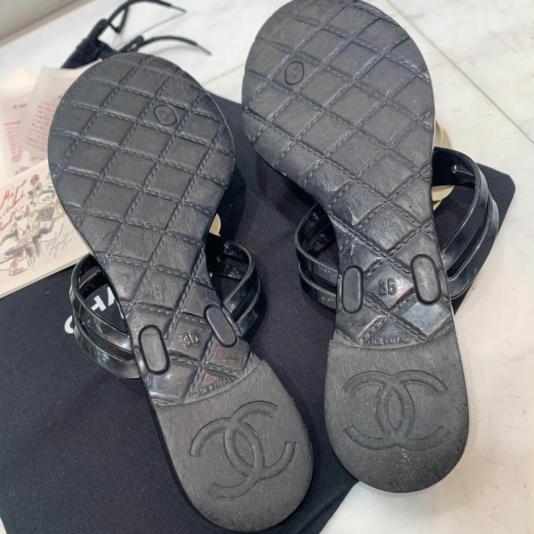 CHANEL カメリア トングサンダル ビーチサンダル size36 サンダル CHANEL カメリア トングサンダル ビーチサンダル size36 サンダル