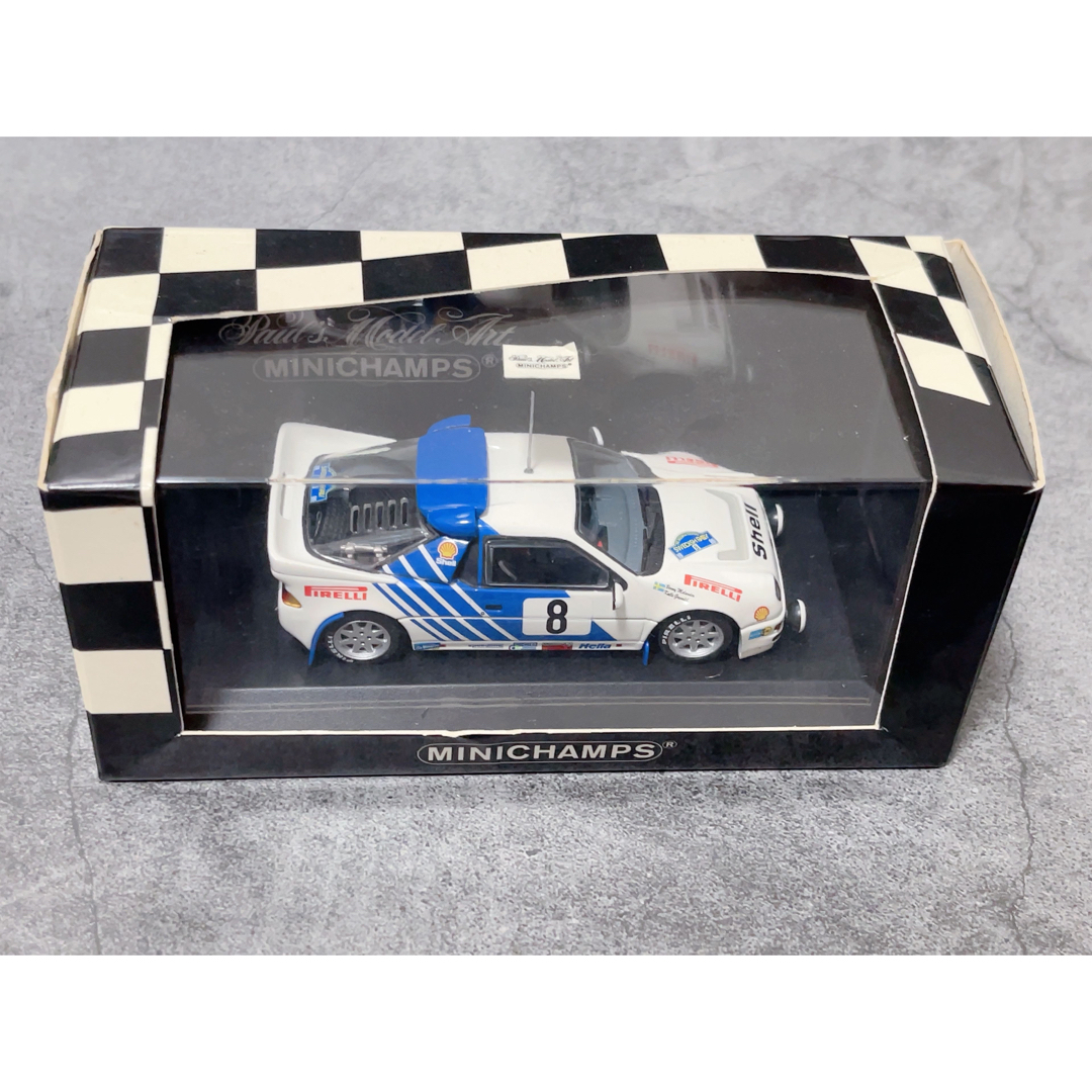 限定品　 1/43 MINICHAMPS Ford RS 200 #8  エンタメ/ホビーのおもちゃ/ぬいぐるみ(ミニカー)の商品写真