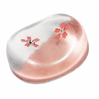 色: ピンクアオバ クリア箸置 桜ちらし ピンク 552253(テーブル用品)