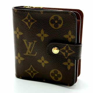 ルイヴィトン(LOUIS VUITTON)のヴィトン モノグラム コンパクト ジップ  ビトン ルイビィトン(財布)