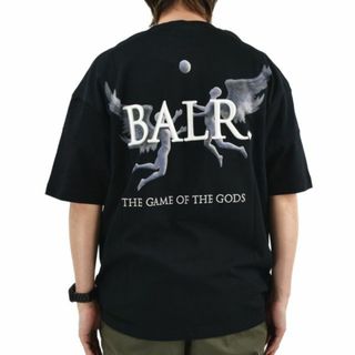 【JET BLACK】ボーラー BALR. Tシャツ メンズ カットソー コットン 半袖 クルーネック ブラック 黒 GAME OF THE GODS BOX FIT T-SHIRT【送料無料】(Tシャツ/カットソー(半袖/袖なし))