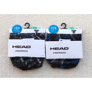 ヘッド(HEAD)のHEAD ビキニブリーフ Ｌサイズ ブラック＆ブラックブルー 2枚セット(その他)