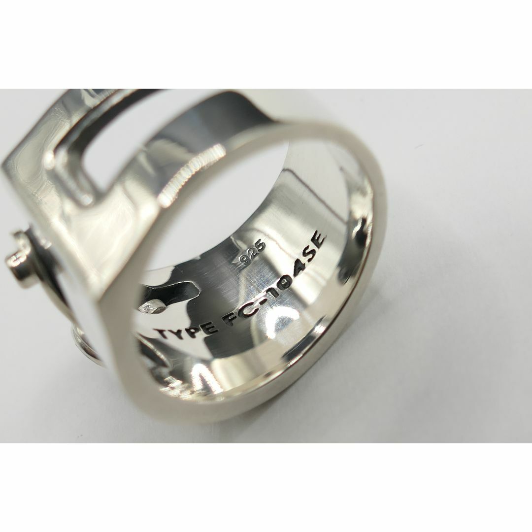 Dr.MONROE(ドクターモンロー)の18号　新品　ドクターモンロー　メカニカル　リング　指輪　ブラック　ジルコニア メンズのアクセサリー(リング(指輪))の商品写真
