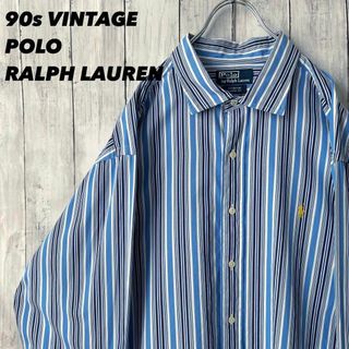 ポロラルフローレン(POLO RALPH LAUREN)の90sビンテージ古着　ポロラルフローレン　マルチカラーブロードストライプシャツ(シャツ)