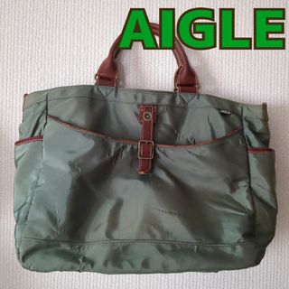 AIGLE - トートバッグ　メンズ　エーグル　AIGLE　カーキ　ナイロン