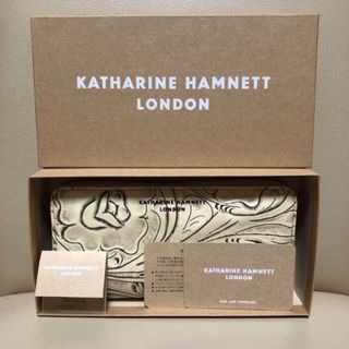 キャサリンハムネット(KATHARINE HAMNETT)のキャサリンハムネット本革長財布クリーニング済(財布)