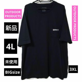 OUTDOOR PRODUCTS - 新品 4L OUTDOOR PRODUCTS 半袖 Tシャツ 黒 大きいサイズ