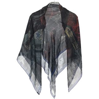 クロムハーツ(Chrome Hearts)のCHROME HEARTS クロムハーツ Framed Silk Scarf Mother & CHILD シルクスカーフ(バンダナ/スカーフ)