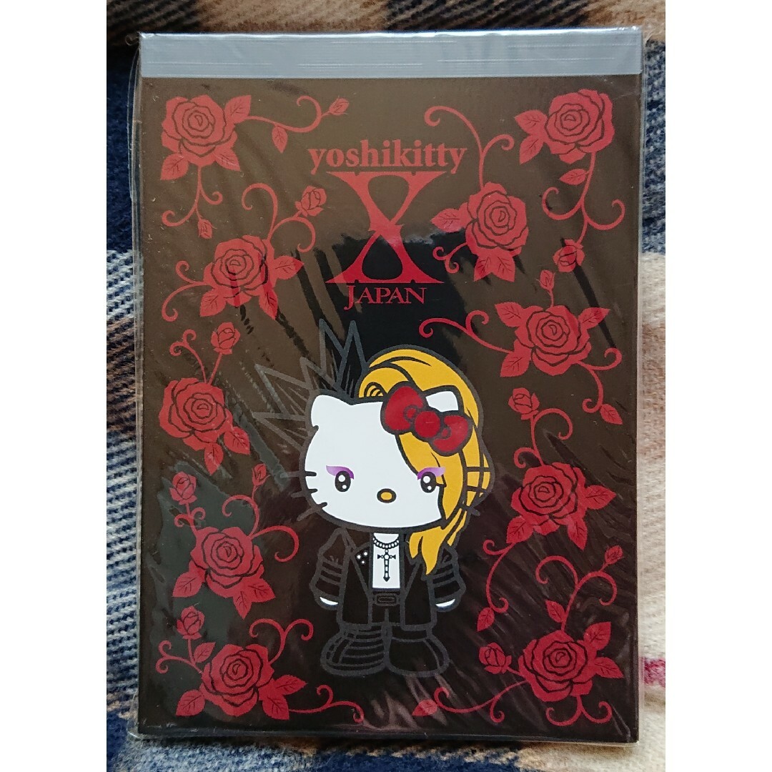 サンリオ(サンリオ)のXJAPAN YOSHIKI yoshikitty メモ帳 エンタメ/ホビーのタレントグッズ(ミュージシャン)の商品写真