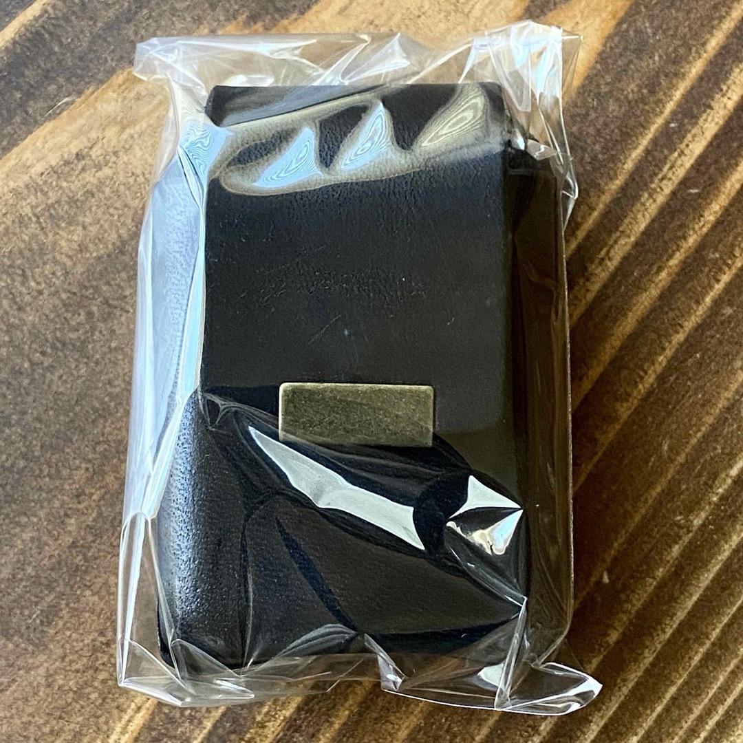 ZIPPO(ジッポー)のZIPPO用 革ケース ベルト通し付き ブラック 本革 ジッポーライター ケース メンズのファッション小物(タバコグッズ)の商品写真