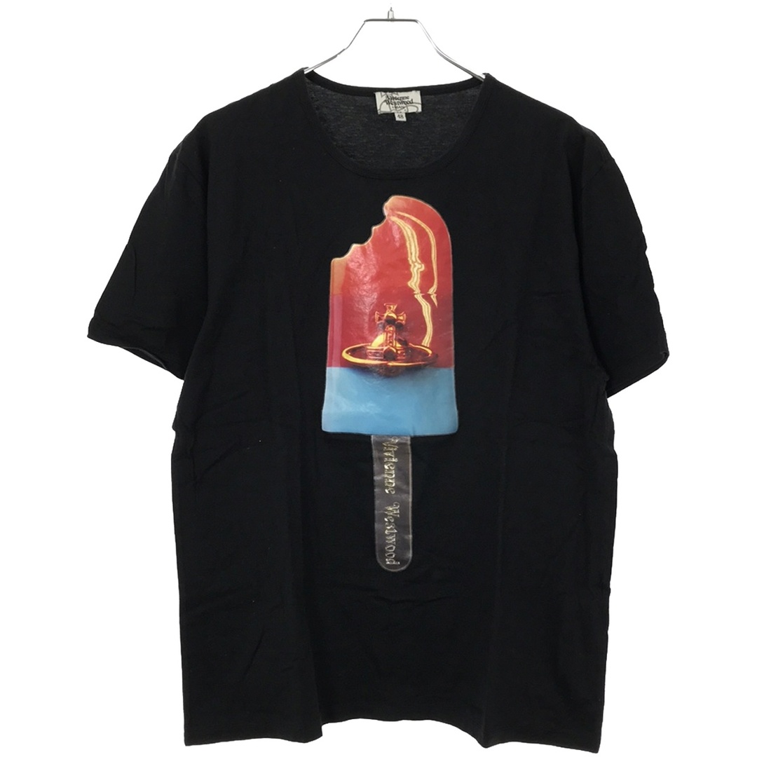 Vivienne Westwood(ヴィヴィアンウエストウッド)のVivienne Westwood MAN ヴィヴィアンウエストウッド マン 17SS アイスバープリントTシャツ ブラック 48 メンズのトップス(Tシャツ/カットソー(半袖/袖なし))の商品写真