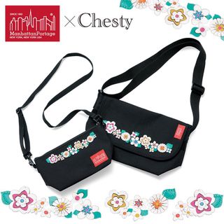 チェスティ(Chesty)のチェスティ Manhattan Portage ショルダーバッグ 花柄 ナイロン(ショルダーバッグ)