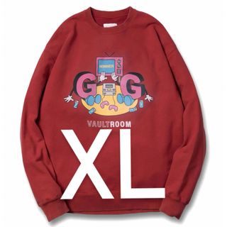 vaultroom GG VINTAGE CREWNECK XL 赤(スウェット)