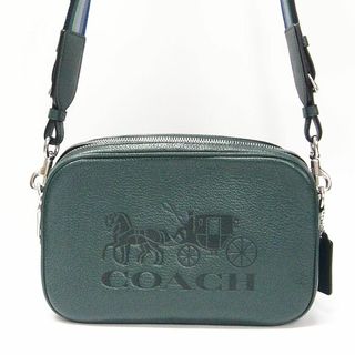 コーチ(COACH)のB242-213 COACH ショルダーバッグ 75818 カメラ バッグ  グリーン ダークアイビー ホース アンド キャリッジ ペブルド レザー ジェス クロスボディー コーチ (ショルダーバッグ)