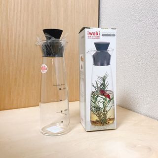 パイレックス(Pyrex)の新品未使用　イワキ　iwaki  耐熱ガラス ドレッシングボトル 300ml(調理道具/製菓道具)