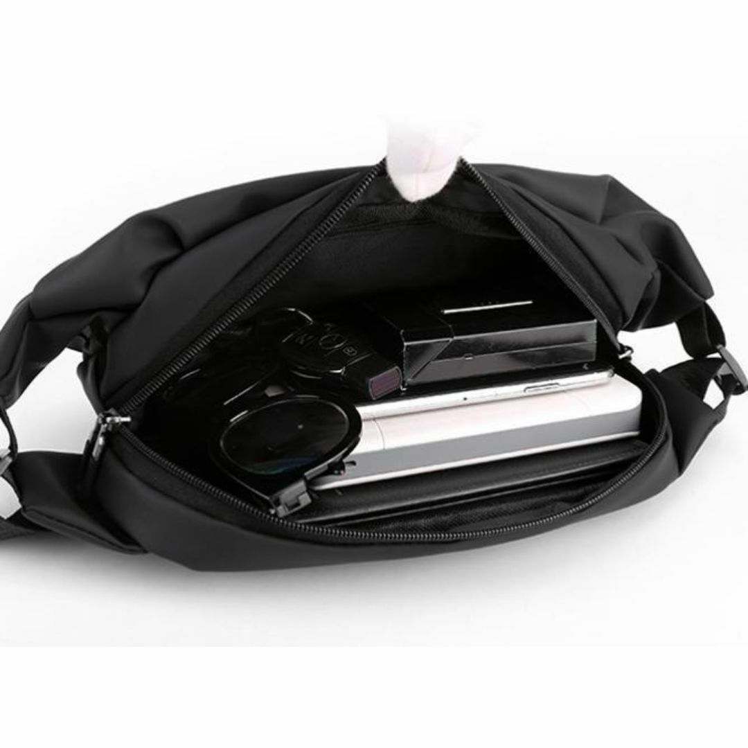 グレー ボディバッグ メンズ ショルダーバッグ 斜め掛け 肩掛け ユニセックス メンズのバッグ(ボディーバッグ)の商品写真