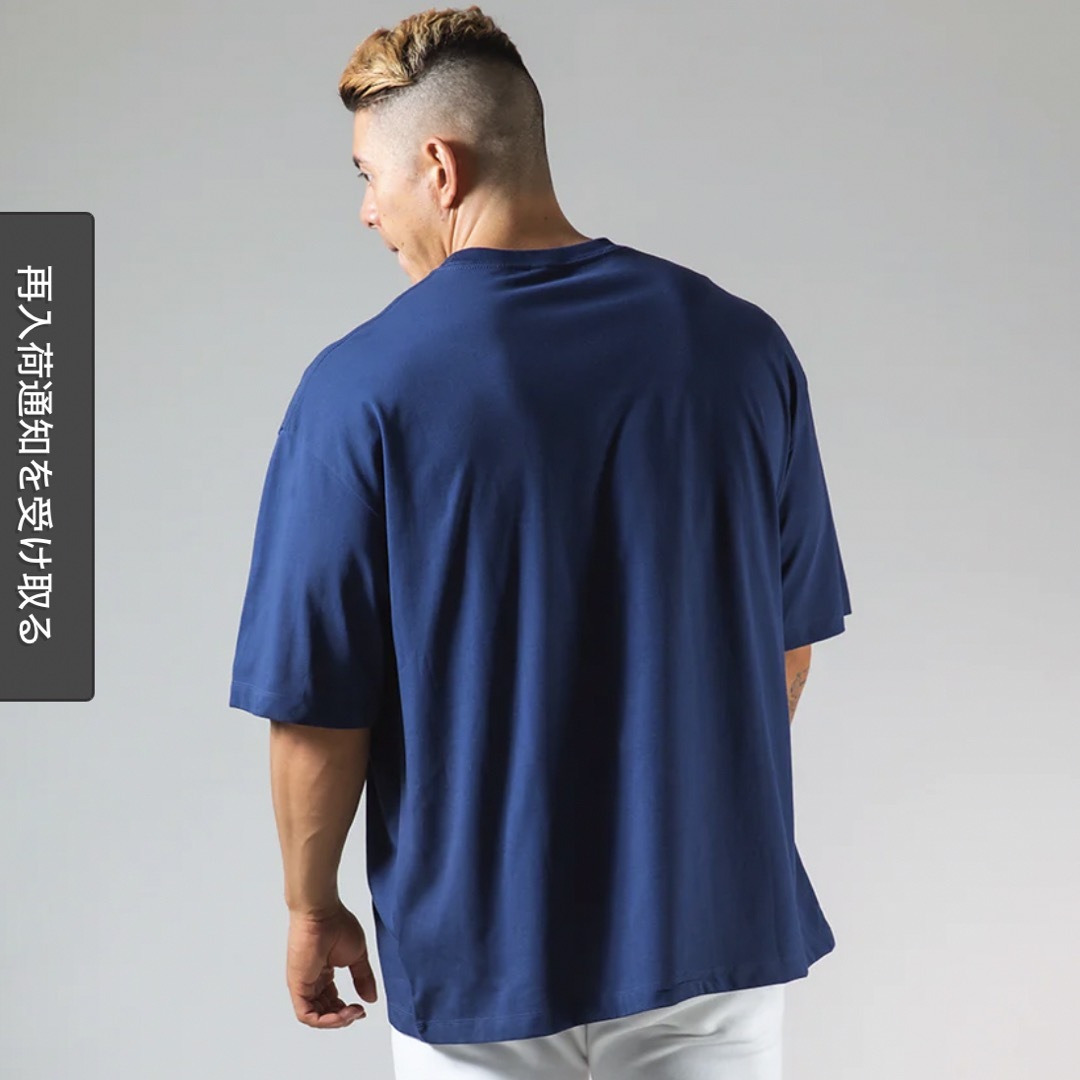 LYFT OUTLINE LOGO BIG T-SHIRT - NAVY メンズのトップス(Tシャツ/カットソー(半袖/袖なし))の商品写真