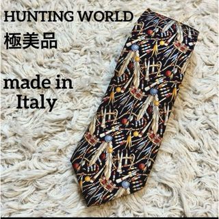 HUNTING WORLD - 【極美品】 HUNTING WORLD ハンティングワールド ネクタイ 総柄