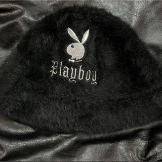 PLAYBOY - PLAYBOY  バケットハット ブラック