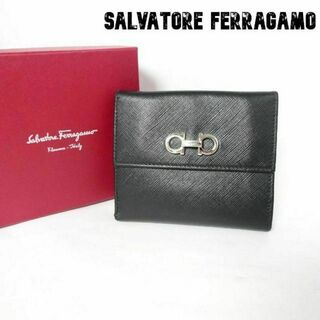 サルヴァトーレフェラガモ(Salvatore Ferragamo)の良品 綺麗 Salvatore Ferragamo ガンチーニ 二つ折り 財布(財布)