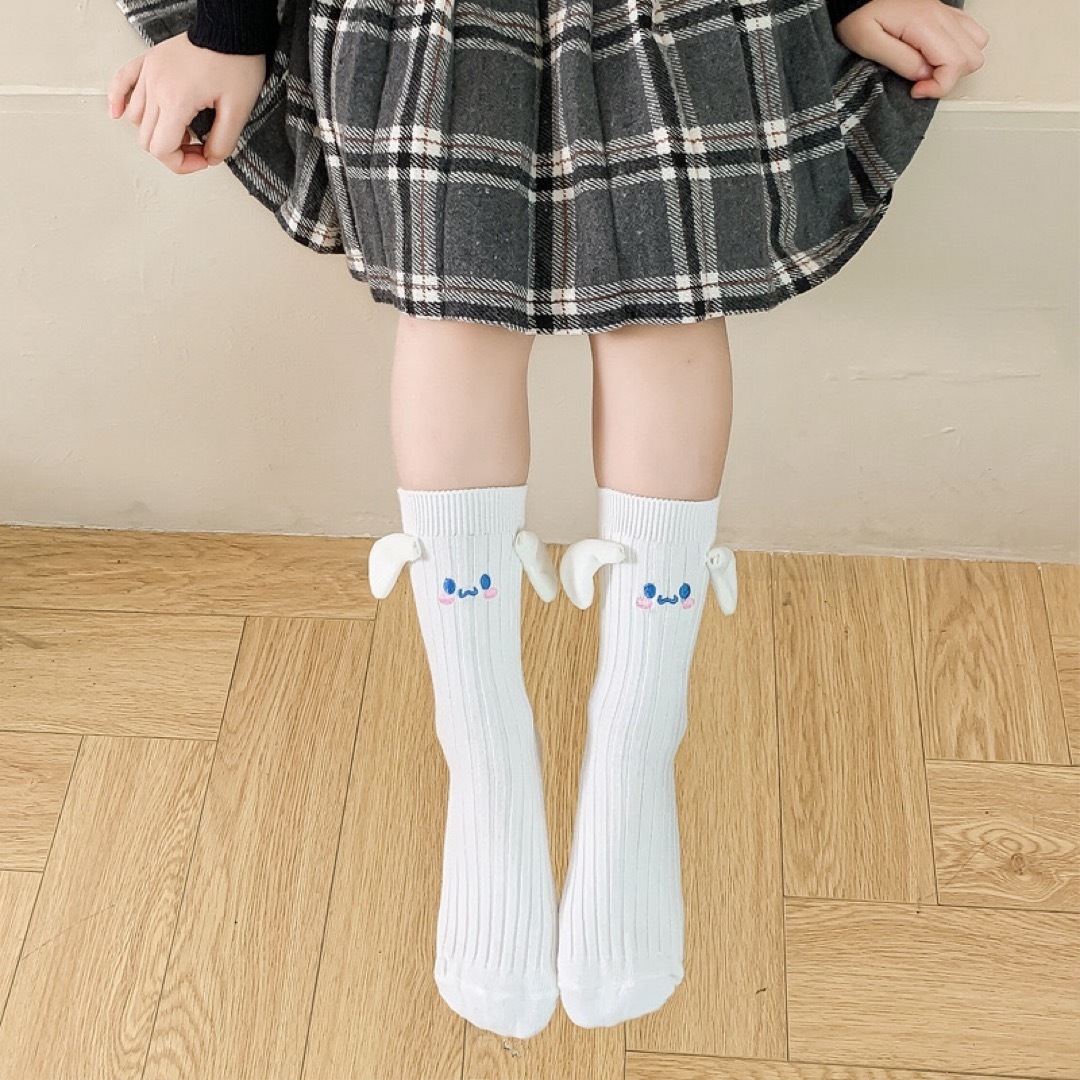 ENDO SOCKS新商品　犬耳付きデザインの可愛い子供靴下 キッズ/ベビー/マタニティのこども用ファッション小物(靴下/タイツ)の商品写真