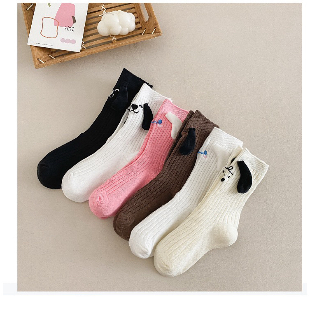 ENDO SOCKS新商品　犬耳付きデザインの可愛い子供靴下 キッズ/ベビー/マタニティのこども用ファッション小物(靴下/タイツ)の商品写真