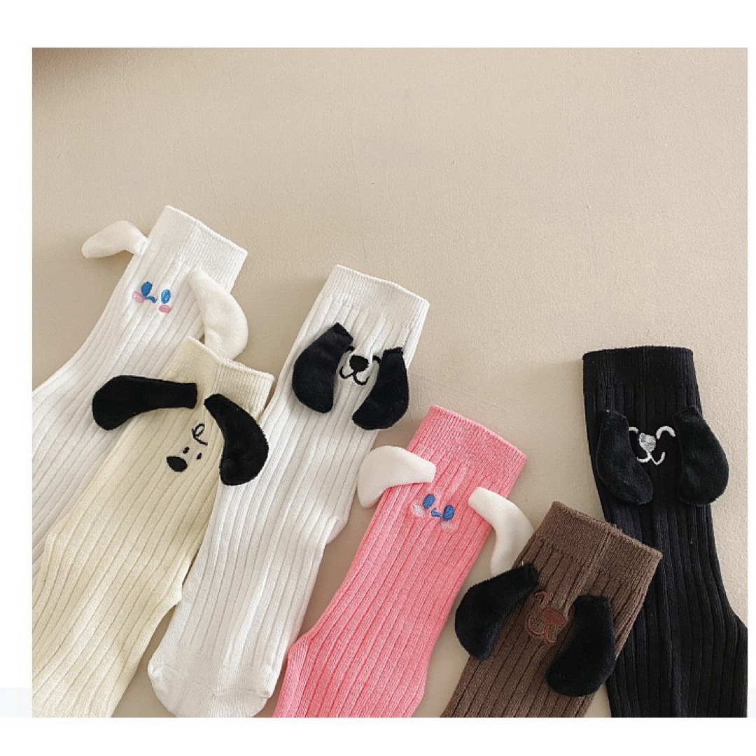 ENDO SOCKS新商品　犬耳付きデザインの可愛い子供靴下 キッズ/ベビー/マタニティのこども用ファッション小物(靴下/タイツ)の商品写真