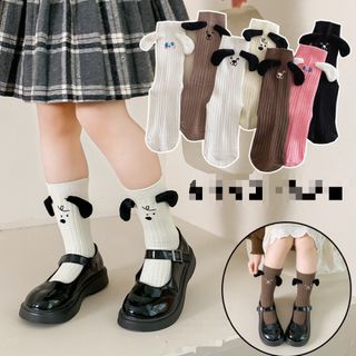 ENDO SOCKS新商品　犬耳付きデザインの可愛い子供靴下(靴下/タイツ)