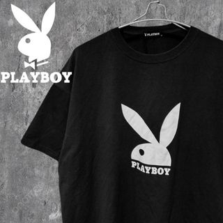 プレイボーイ(PLAYBOY)の【美品】PLAYBOYビッグTシャツ デカロゴ ビッグシルエット 半ラバー M(Tシャツ/カットソー(半袖/袖なし))