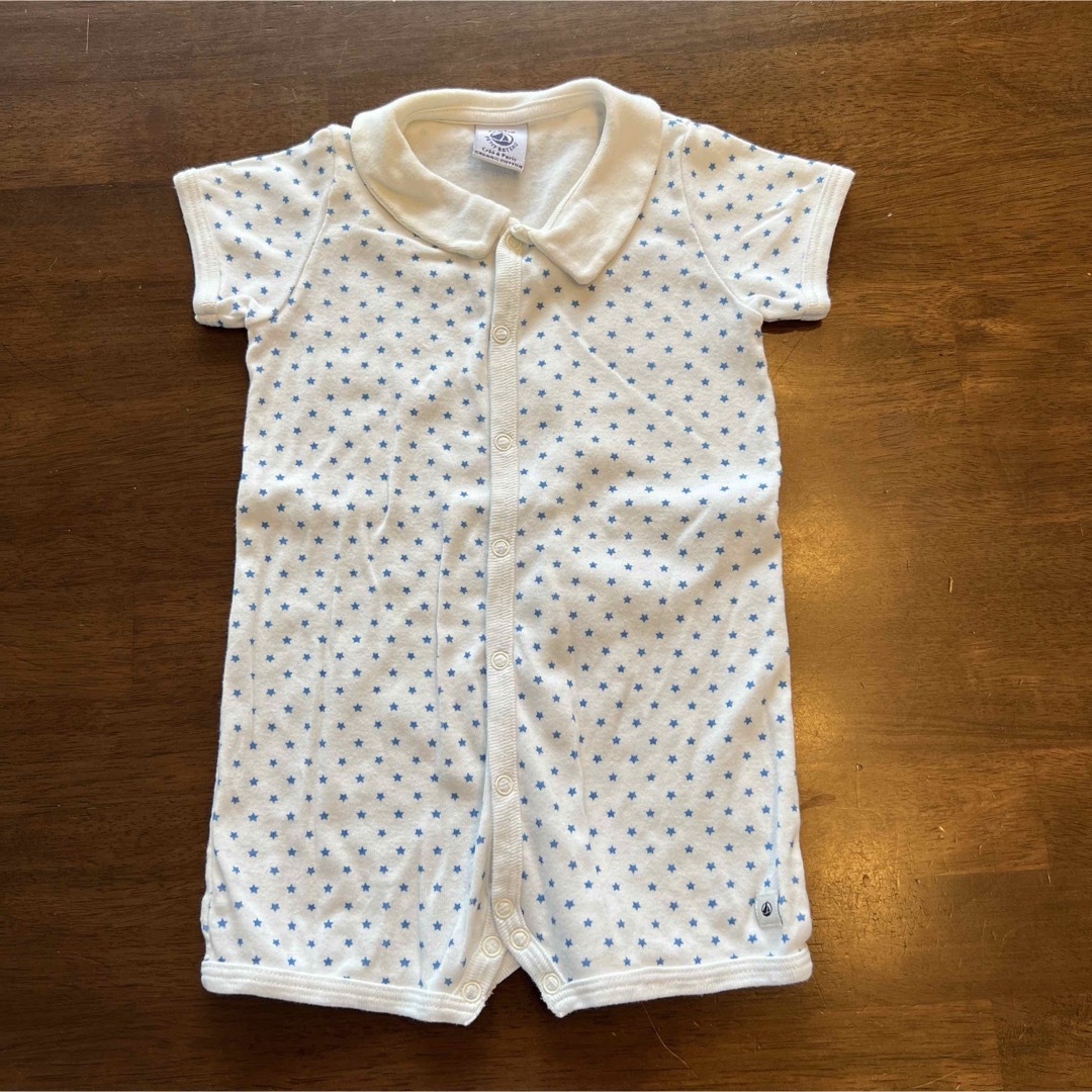 PETIT BATEAU(プチバトー)のプチバトー　半袖ロンパース キッズ/ベビー/マタニティのベビー服(~85cm)(ロンパース)の商品写真