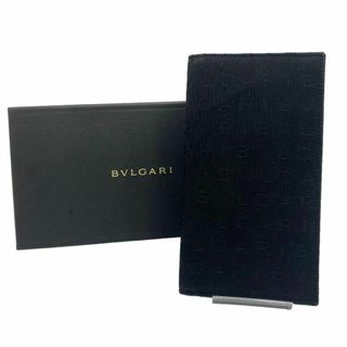 ブルガリ(BVLGARI)の⭐️良品⭐️ ブルガリ レザー 長札入れ 二つ折り長財布 ブラック(長財布)