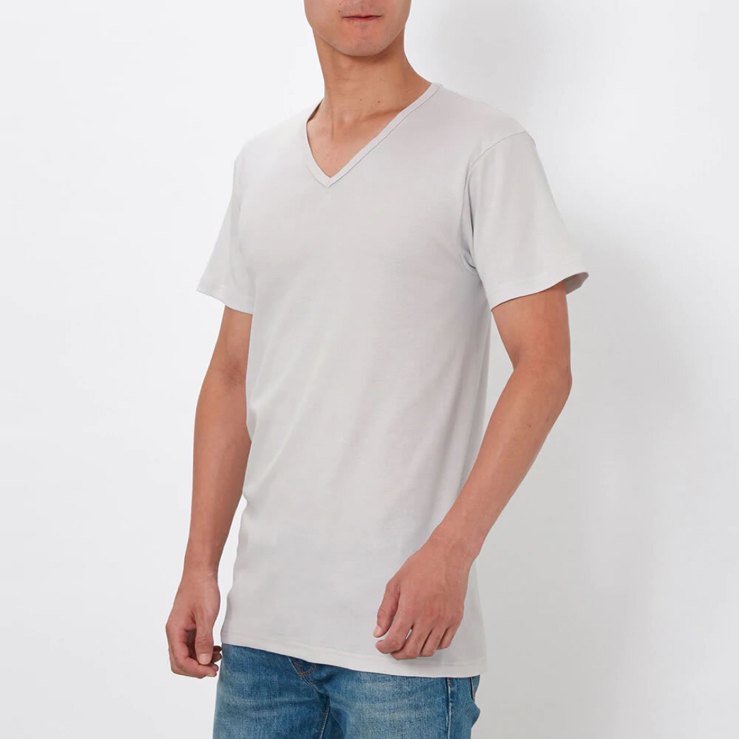 GUNZE(グンゼ)のCV7015 新品3点セット　グンゼクリアスタ　VネックTシャツ　XL メンズのトップス(Tシャツ/カットソー(半袖/袖なし))の商品写真