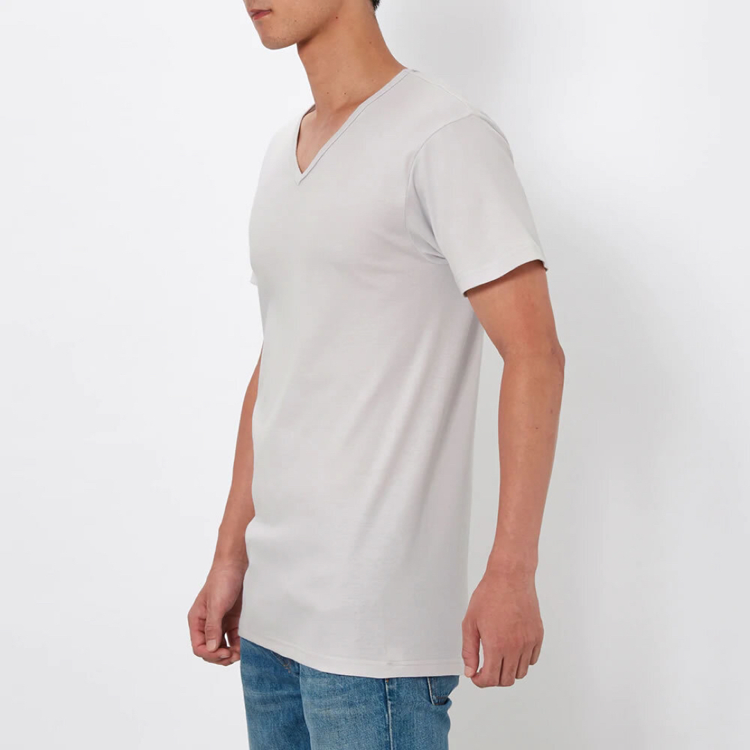 GUNZE(グンゼ)のCV7015 新品3点セット　グンゼクリアスタ　VネックTシャツ　XL メンズのトップス(Tシャツ/カットソー(半袖/袖なし))の商品写真