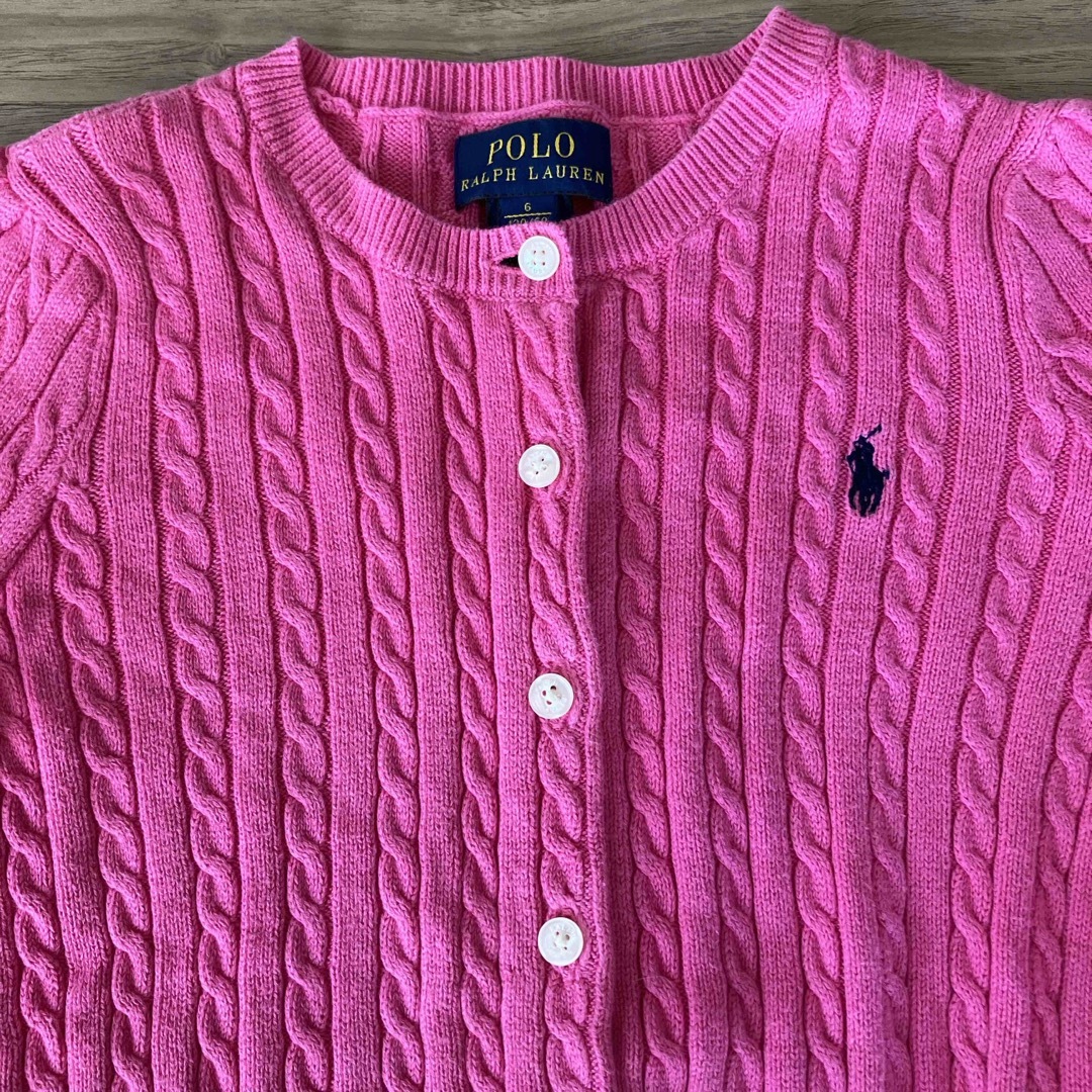 POLO RALPH LAUREN(ポロラルフローレン)のラルフローレン　カーディガン キッズ/ベビー/マタニティのキッズ服女の子用(90cm~)(カーディガン)の商品写真