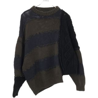 ROTOL ロトル 22AW FRANKEN C/N KNIT フランケンクルーネックニットセーター R22WKFK33 ブラウン 2(ニット/セーター)