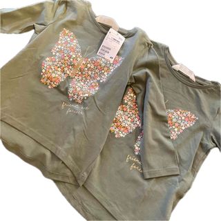 エイチアンドエム(H&M)の☆新品！H＆M ロンＴ  100センチ 2枚(Tシャツ/カットソー)