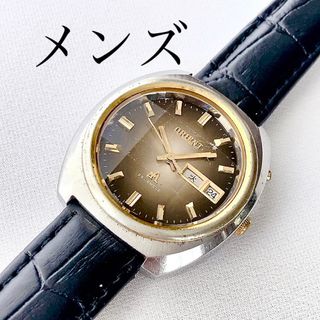 オリエント(ORIENT)の昭和レトロ　ORIENT メンズ自動巻腕時計　稼動　ベルト未使用(腕時計(アナログ))