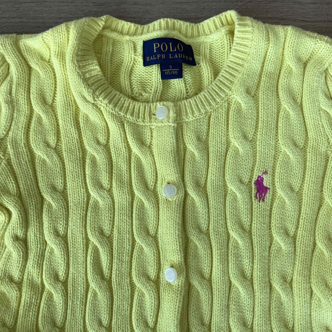 POLO RALPH LAUREN(ポロラルフローレン)のラルフローレン　カーディガン キッズ/ベビー/マタニティのキッズ服女の子用(90cm~)(カーディガン)の商品写真